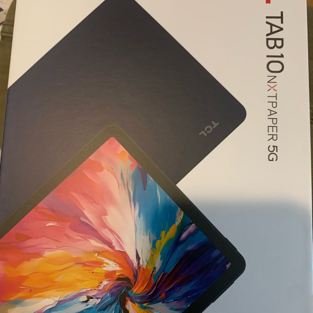 TCL Black Tablet with Vibrant Display and Sleek Design